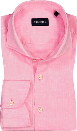 S STRETCH Super Zustand Gr Mode Hemden Langarmhemden pink mit tollem Muster und Krawatte EDC Hemd 