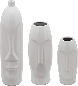 15845-02 Sagebrook Home 22 H Teardrop Vase White 9 x 8 x 22 