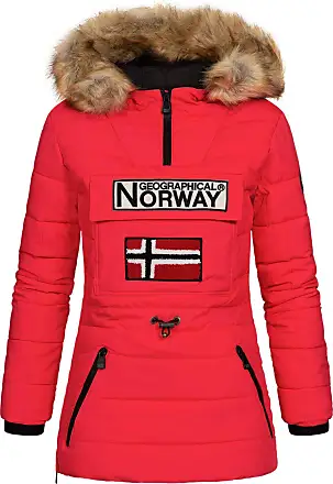 Geographical Norway Beautiful Lady - Women's Autumn Winter Warm Mid Thick  Parka - Fine Coat Hooded Fur - Windproof Jacket Long Coat - Elegant Women  (Black S) : : Fashion