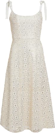 Markarian Womens Elliot Lace Midi Dress - White - Moda Operandi