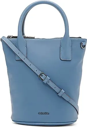 Calvin Klein Whendi Nylon & Mesh Draw String Backpack, retro blue