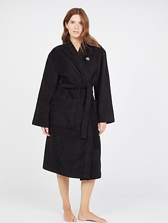 Femme Vêtements Vêtements de nuit Robes de chambre et peignoirs Peignoir ou robe de chambre Synthétique Karl Lagerfeld en coloris Noir 