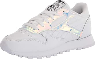CLEARANCE Reebok Classic Leather Metallic CM9323 Womens Sneakers Trainers White 