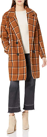 Steve Madden Womens Plus-Size Single Breasted Wool Coat 