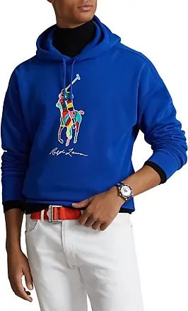 Soft hoodie with embroidered polo rider, Polo Ralph Lauren, red