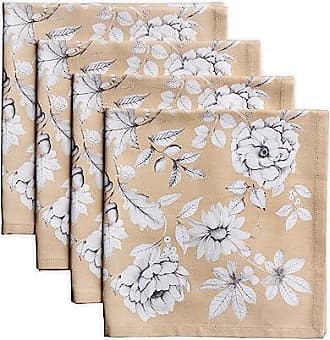 Holiday Autumn Leave Table Linen Cloth Napkins, 20x20, Set of 4