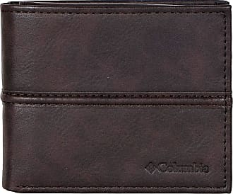 Visiter la boutique ColumbiaColumbia Men's 31CP220011 RFID Security Two Tone Blocking Bifold Built-in Shield Leather Wallet Black/Brown 