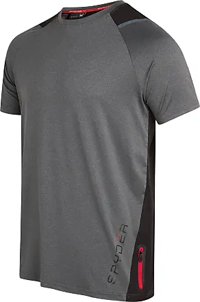 NWT SPYDER Active Ladies Athletic Wear Top Short Sleeve Stretch Shirt Gray M