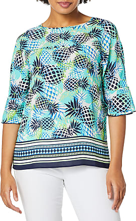 Pappagallo Womens The Susie Placket Top Shirt