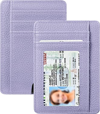 Fintie Slim Minimalist Front Pocket Wallet, RFID Blocking Credit Card  Holder Card Cases with ID Window for Men Women (Brown)