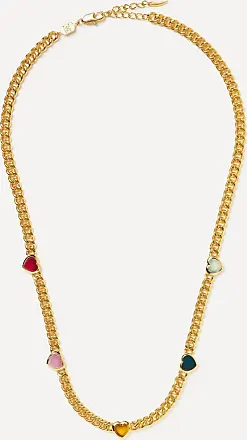 Savi Pearl & Gemstone Beaded Necklace, 18ct Gold Plated/Multi