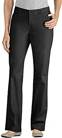 Dickies Women's Plus-Size Relaxed Straight Stretch Twill Pant