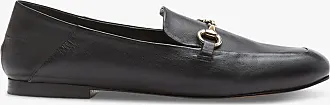 Camille Black Leather Loafers