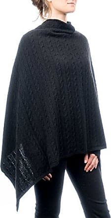 Robe Pull Poncho Grande Taille Hiver Loco Noir Noir Charleselie94® 