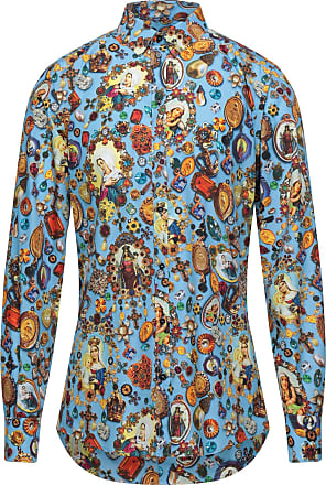 Dolce & Gabbana Baumwolle Hemd in Blau für Herren Herren Bekleidung Hemden Freizeithemden und Hemden 