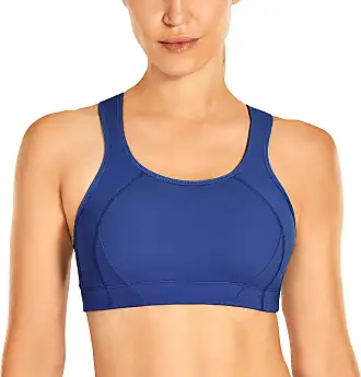 SYROKAN High Impact Sports Bras for Women High Support Unlined