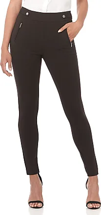Rekucci Curvy Woman Ease into Comfort Plus Size Straight Pant w/Tummy  Control (14W, Mocha) at  Women's Clothing store
