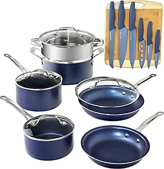 Granitestone Stackmaster Nonstick Pots and Pans Set, 10 Piece Complete  Cookware Set, Stackable Design with Ultra Nonstick Mineral & Diamond  Coating, Dishwasher & Oven Safe 