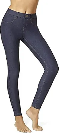 HUE Women's Essential Denim Jean Skimmer Leggings, Assorted
