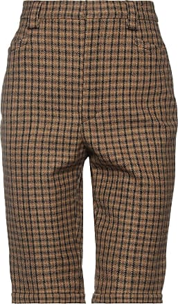 Saint Laurent Leder Shorts aus Leder in Braun Damen Bekleidung Hosen und Chinos Capri Hosen und cropped Hosen 