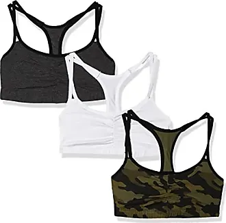 Fruit of The Loom Womens Spaghetti Strap Cotton Pull Over 3 Pack Sports Bra,  Grey Heather/Navy Heather/Black, 32 at  Women's Clothing store