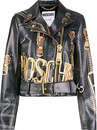 moschino leather jacket mens