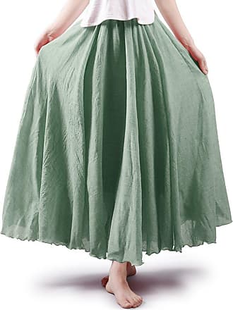 light green maxi skirt