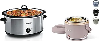 Crock-Pot Electric Lunch Box, Portable Food Warmer for Travel, Car,  On-the-Go, 20-Ounce, Blush Pink | Keeps Food Warm & Spill-Free |  Dishwasher-Safe 
