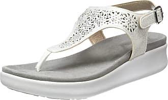 Womens Inblu BA000012 Silver Metallic Slide Sandals Size