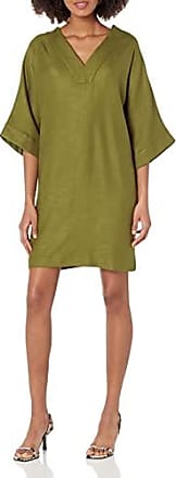 Trina Turk Womens Loose T-Shirt Dress, Saguaro, X-Small