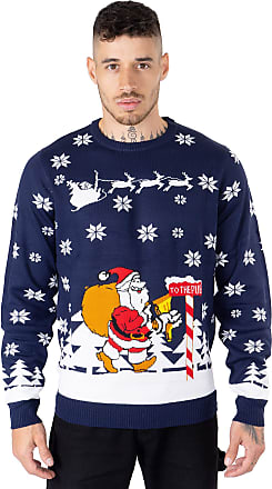 MyMixTrendz Mens Christmas Santa Snow Knitwear Novedad Ugly Novedad Xmas Jumper Sweater S-XXL 