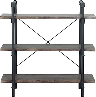 Christopher Knight Home Bookcases, Yorktown 66 75 5 Shelf Industrial Bookcase Brown Christopher Knight Home
