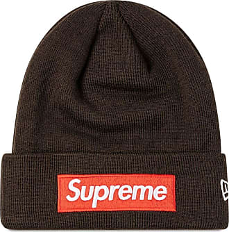 Supreme NYC Red Oval Logo Black Beanie Winter Hat One Size