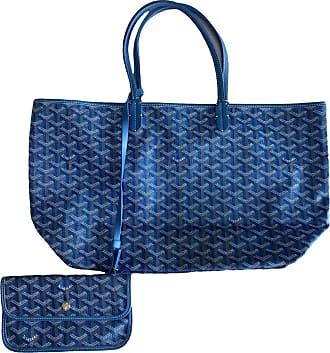 Sac GOYARD bleu, porté main occasion luxe certifiée authentique