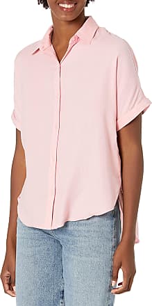 Gloria Vanderbilt Women's Amanda Monogram Button Down Shirt, Pink Parasol,  Large 