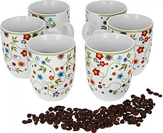 6er Set Kaffeebecher Nova 380ml XL-Jumbotassen Tee-Pott Kaffeetassen 4 Farben 