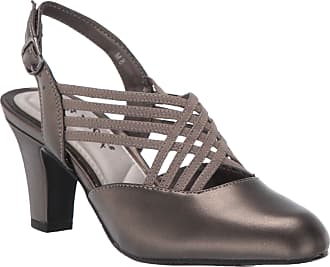 Easy Street Womens Pump, Pewter,8.5