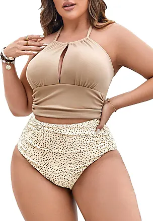 SOLY HUX Women's Plus Size Printed Strapless Bandeau Bikini Top Swimsuit  Bathing Suit Tops : : Clothing, Shoes & Accessories