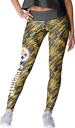 Foco Pittsburgh Steelers Nfl Womens Solid Big Wordmark Leggings