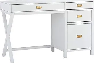 Convenience Concepts Designs2Go No Tools 60 inch Deluxe Student Desk with Shelves - White