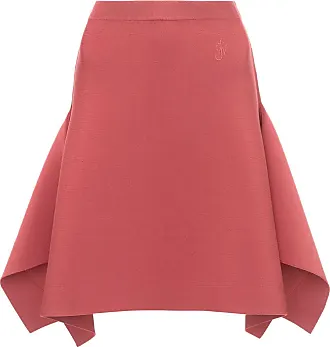 sacai A-line wool midi skirt - Pink