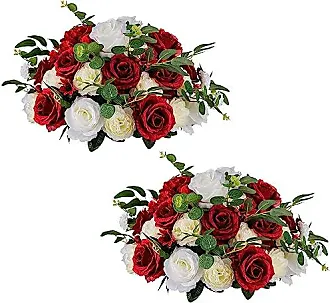 Artificial Open Rose Bundles ? 18pc Real Touch Fake 11.5-inch