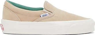 women's tan slip on vans