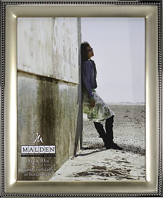 Malden Malden 8X10/11x14 Matted Picture Frame, Distressed Wood Manhattan  Grey - Looking Glass Photo & Camera