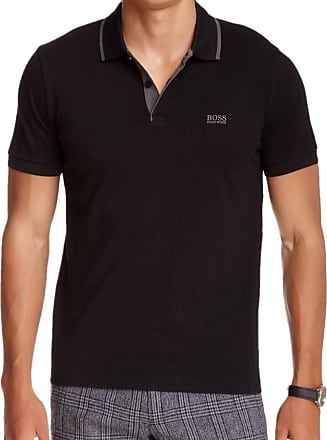 Polo en piqué de coton avec col à logo Coton BOSS by HUGO BOSS pour homme en coloris Blanc Homme T-shirts T-shirts BOSS by HUGO BOSS 