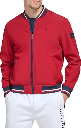 West Louis Gradient Bomber Leather Jacket Red / M | Male