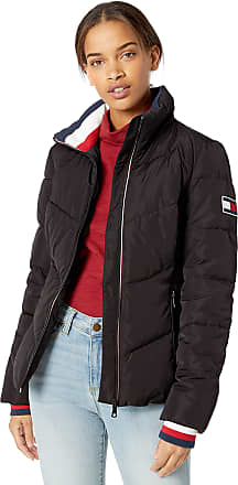 black tommy hilfiger puffer jacket