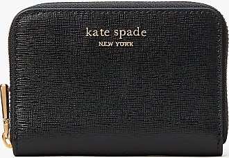 kate spade, Accessories, Kate Spade Darcy Small Zip Around Card Case Wallet  Houndstooth Black White