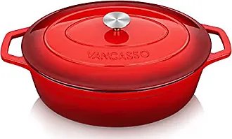 vancasso Non-Stick Cast Iron Oval Dutch Oven