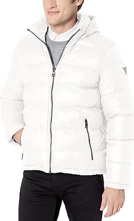white guess puffer jacket